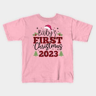 Baby's First Christmas 2023 Kids T-Shirt